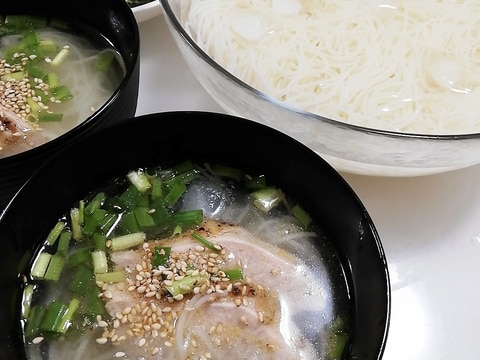 中華風つけダレで♡素麺